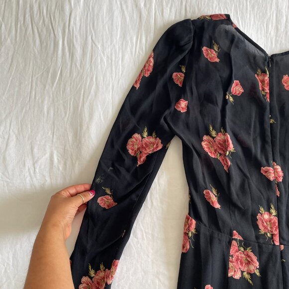 Reformation Bay Mini Dress in the Lorraine Rose Print (sz 8) - Picture 9 of 11